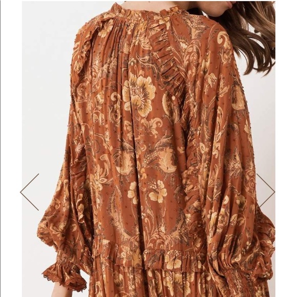 Spell Aurora boho maxi dress burnt ember L - Picture 6 of 8